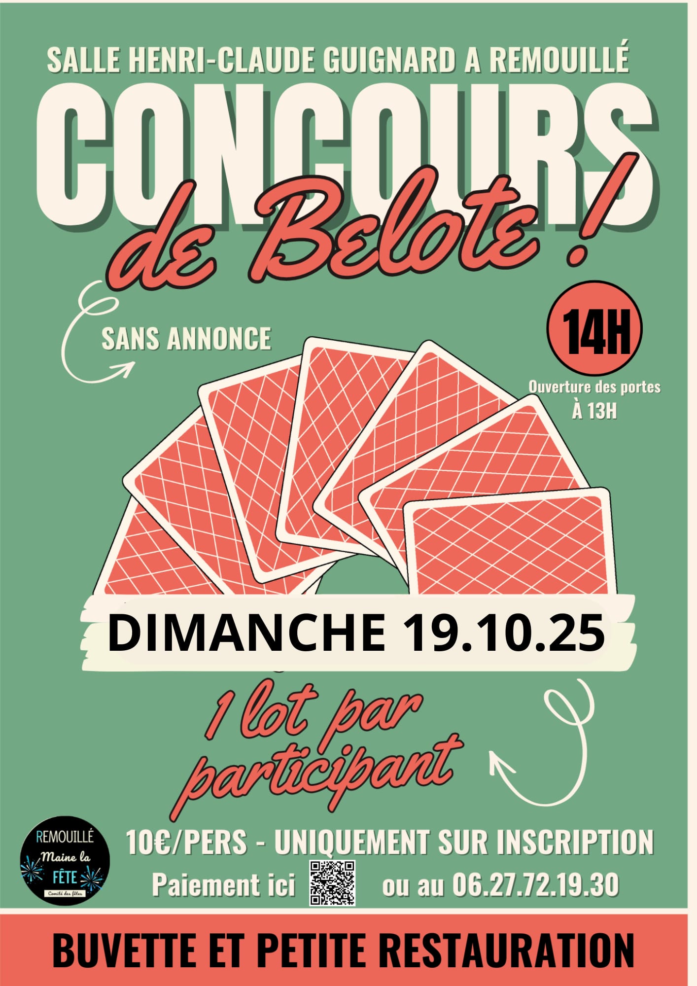 REMOUILLÉ MAINE LA FETE - CONCOURS DE BELOTE