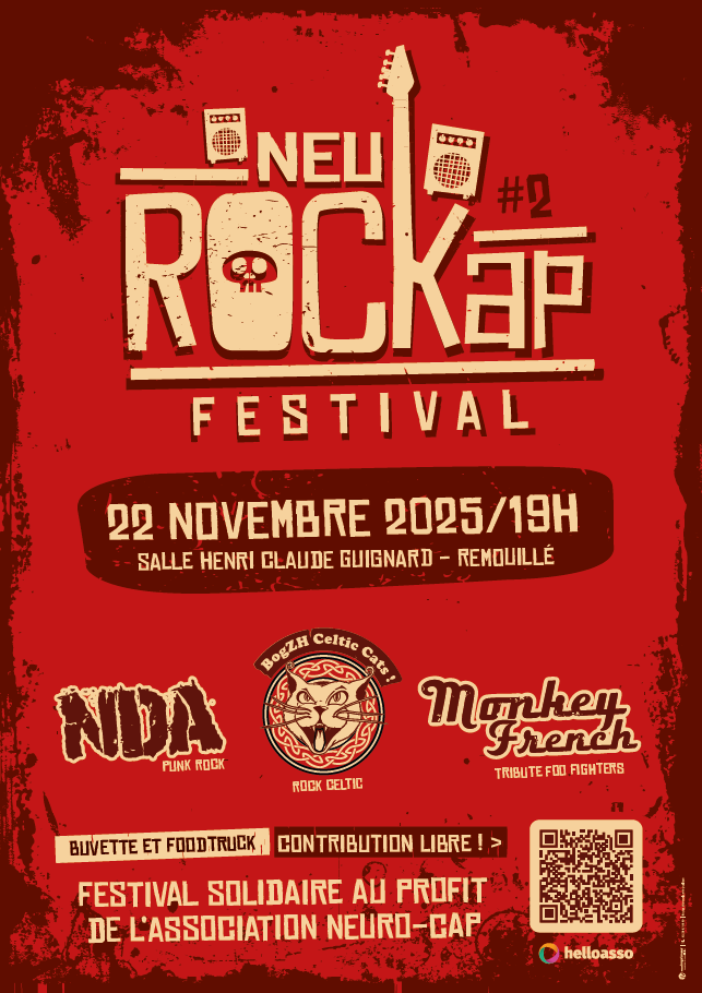 NeuROCKap Festival - SAMEDI 22 NOVEMBRE - Salle Henri-Claude GUIGNARD