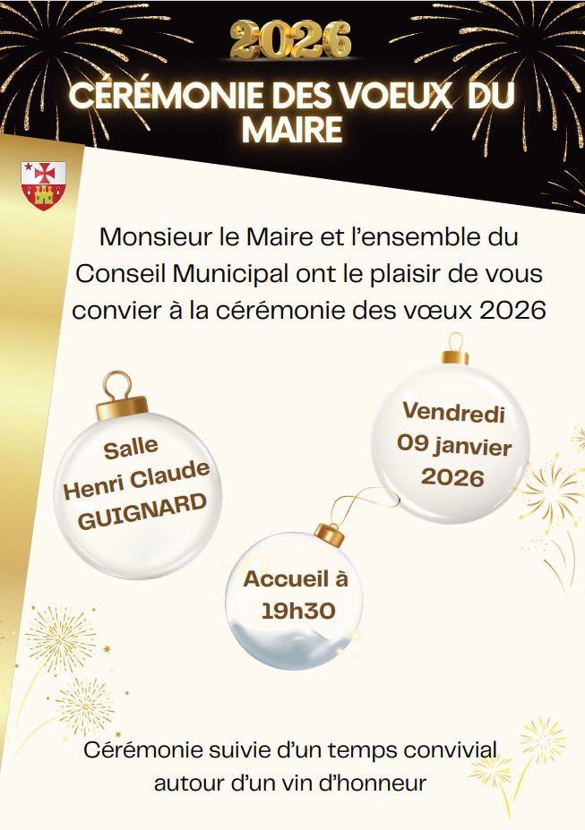 CÉRÉMONIE DES VOEUX DU MAIRE 2026