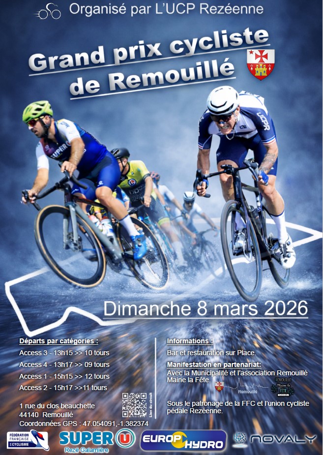 Course cycliste - Dimanche 8 mars 2026