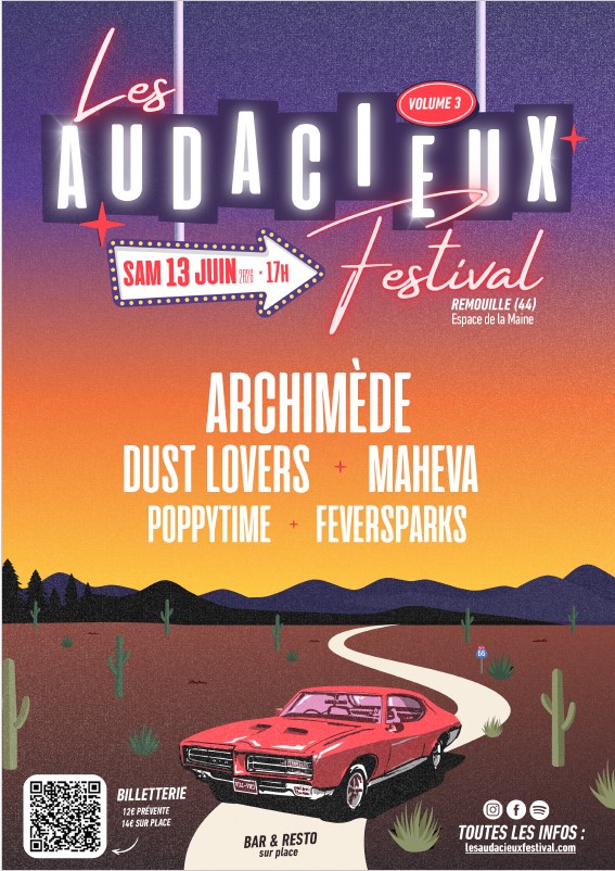Festival LES AUDACIEUX - Samedi 13 Juin 2026 - Espace de la Maine
