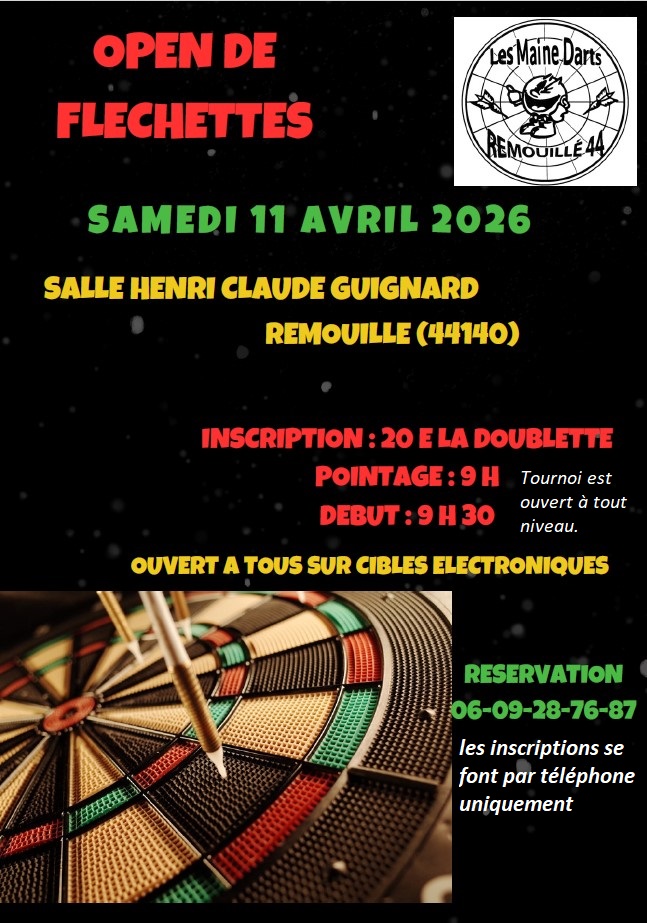 OPEN DE FLÉCHETTES - Les Maines Darts