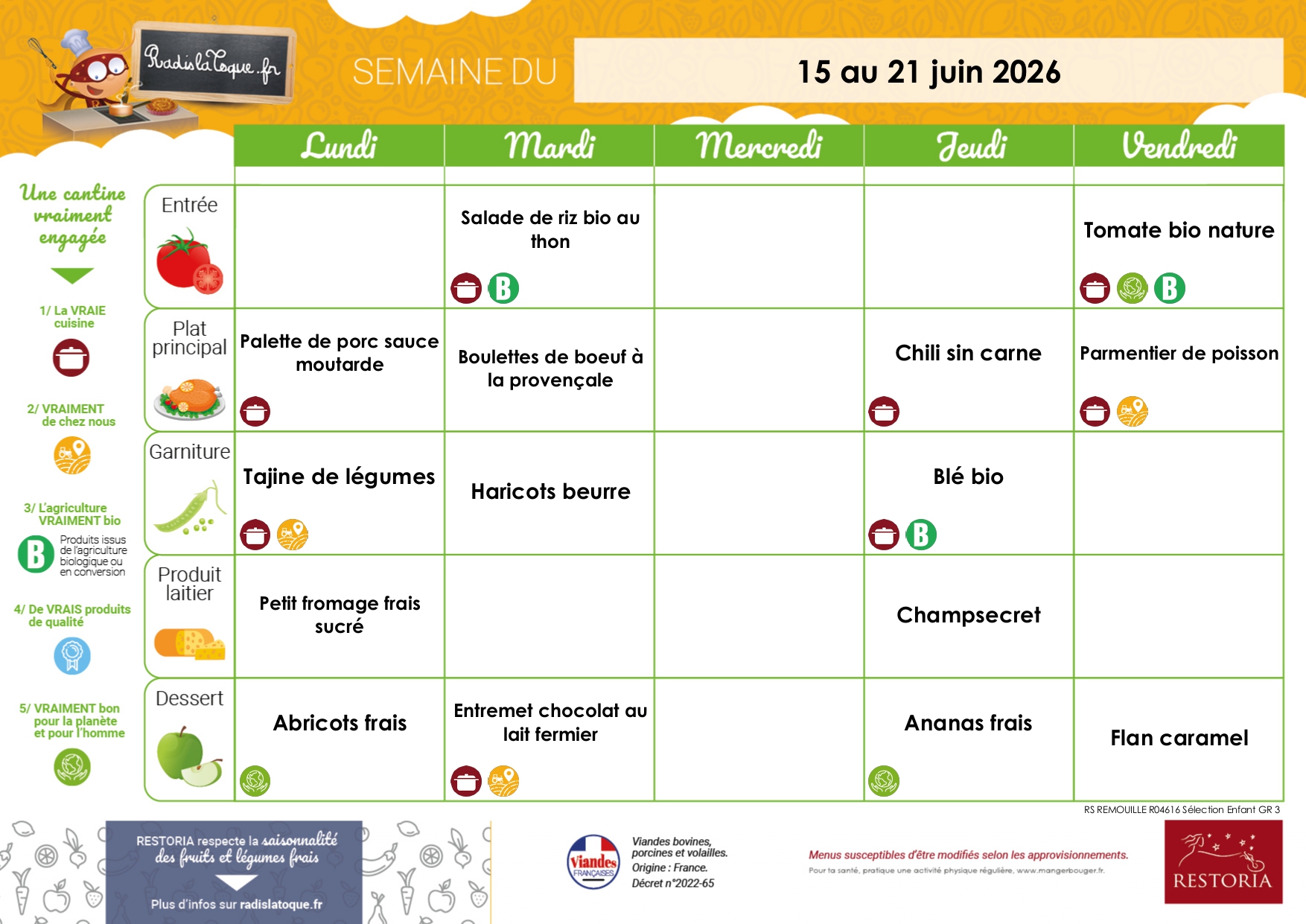 Menu sem 25