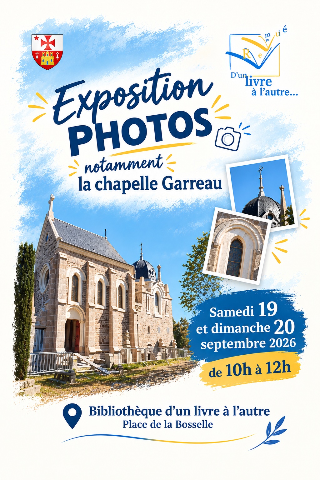 Exposition photos - Bibliothèque d'un livre à l'autre