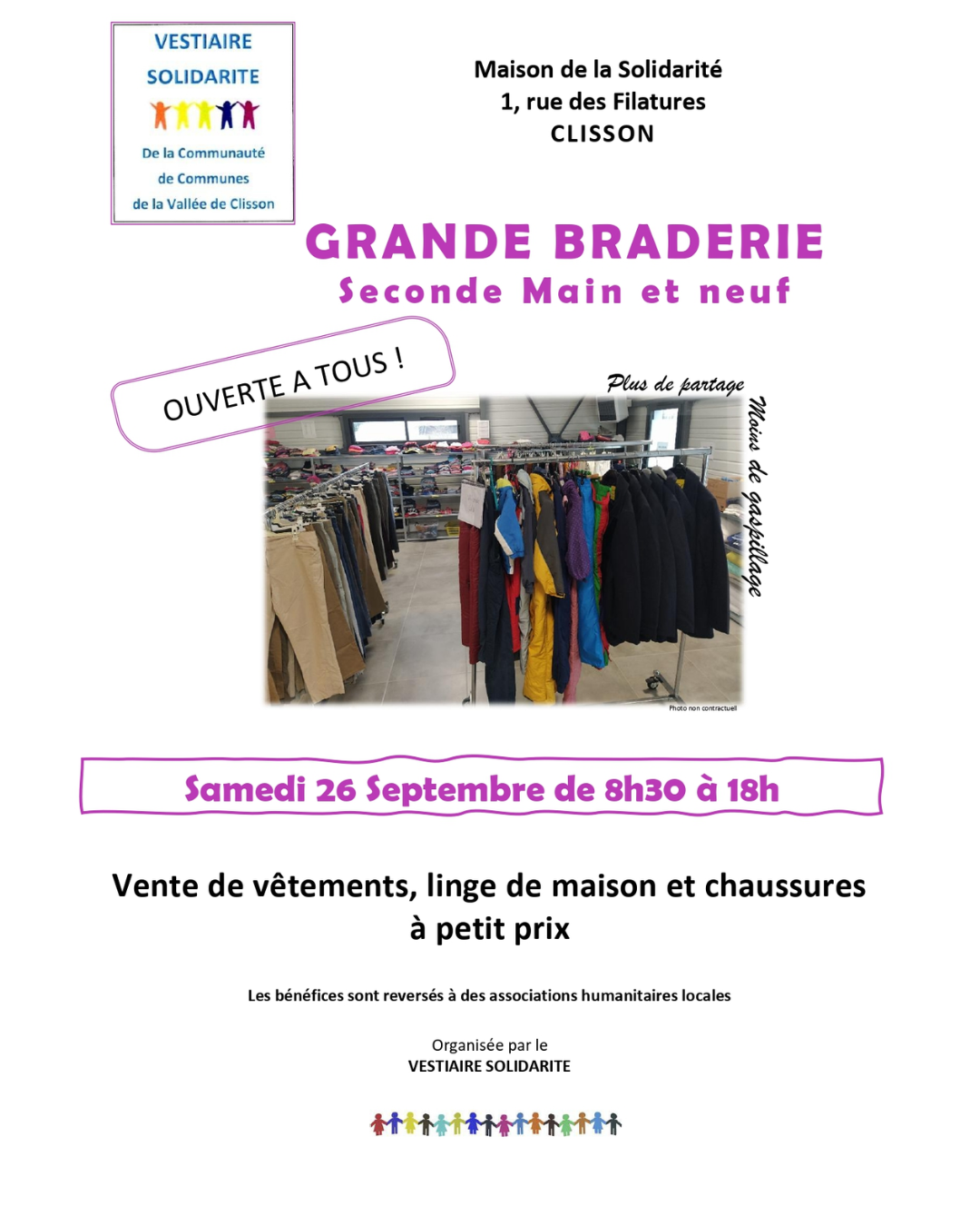 Braderie d'automne - Vestiaire Solidarité