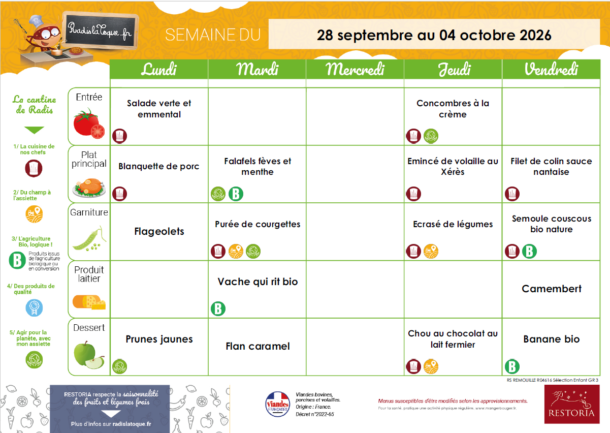 Menu sem 40